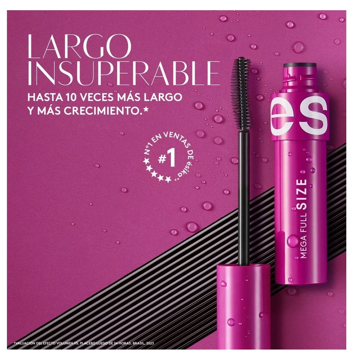 ESIKA - Máscara Pestañas Mega Full Size A Prueba Agua Esika - Negro