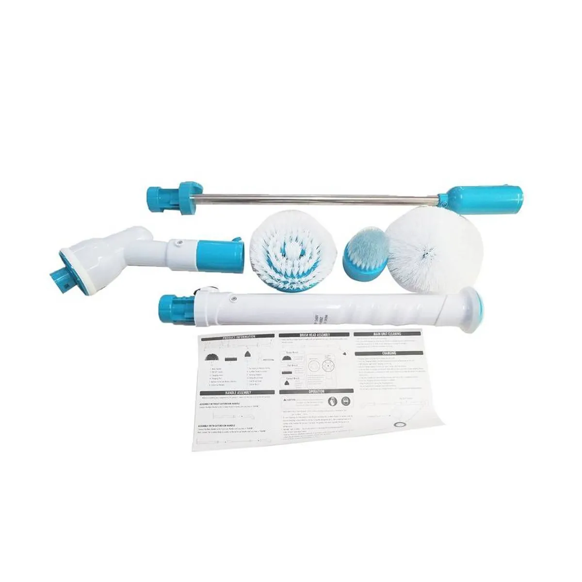 PUREPOWER - Juego de cepillos eléctricos de limpieza manual Turbo