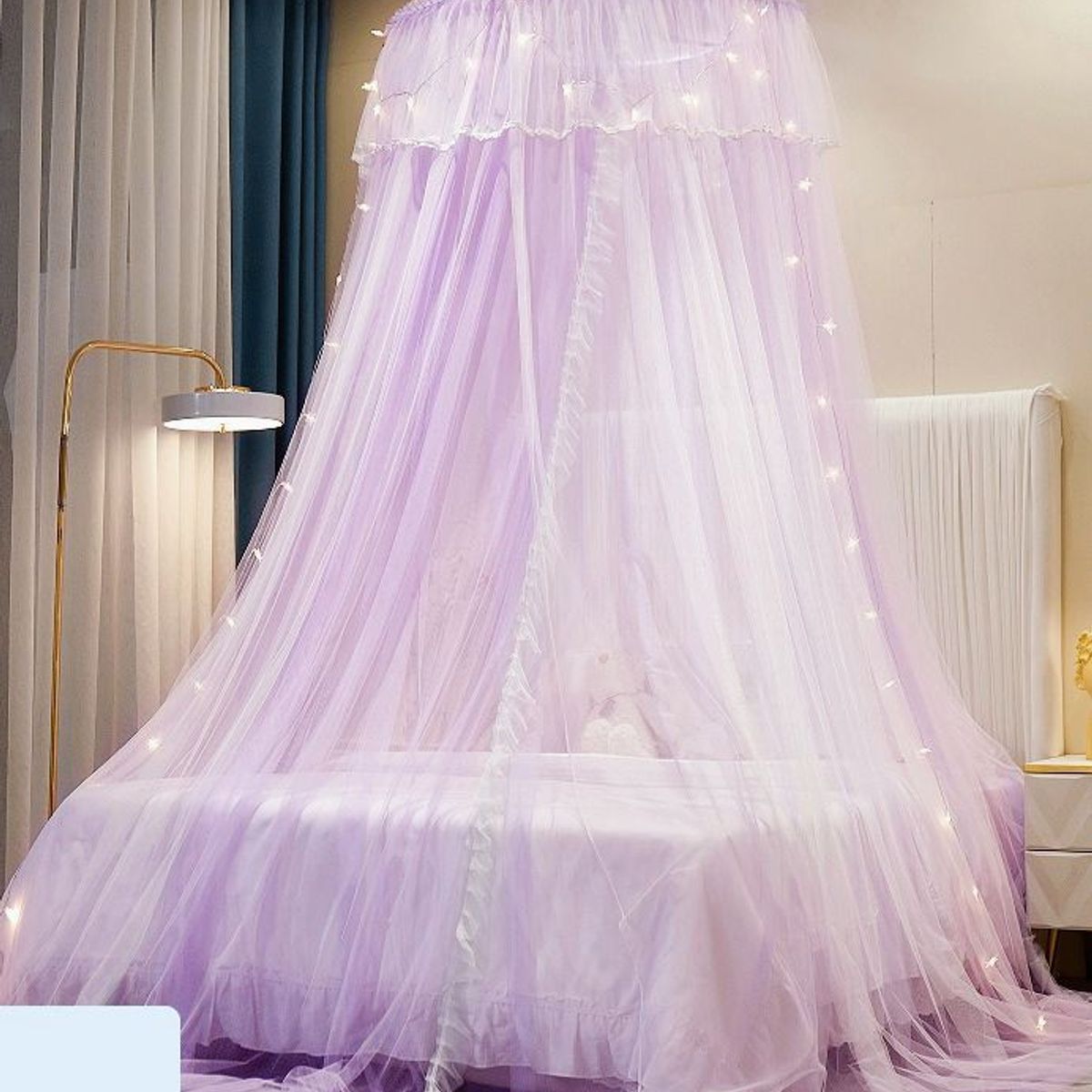 CASATEX - MOSQUITERO PRINCESA Para Cama QUEEN VIOLETA