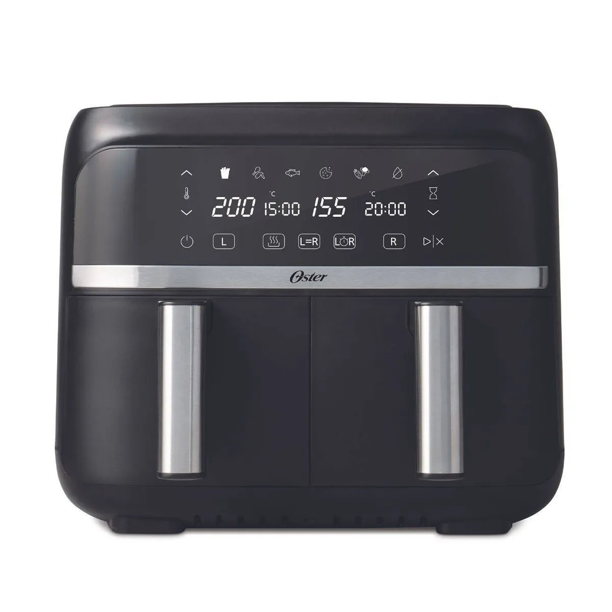 OSTER - Freidora de Aire Dual DiamondForce CKSTAF7MCDDF 7,6 Lt