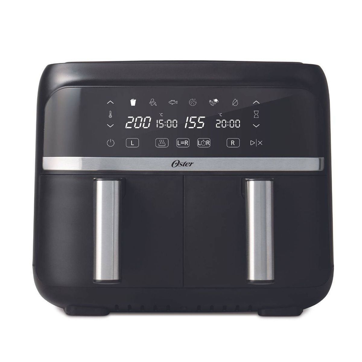 OSTER - Freidora de Aire Dual DiamondForce CKSTAF7MCDDF 7,6 Lt