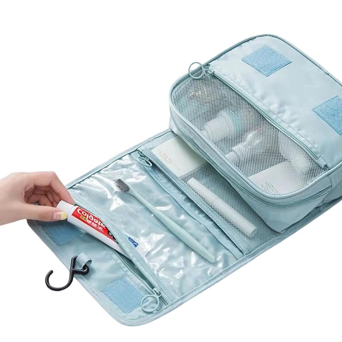 INSPIRA - Set de Neceser de Viaje Colgante más Frascos Pulverizadores de Aseo