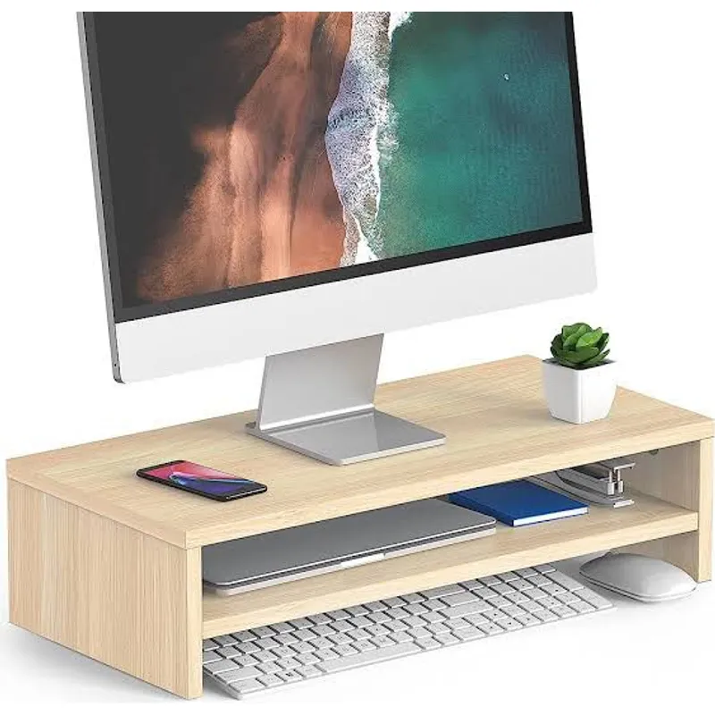 AMUEBLE - Base Soporte para monitores Gold  maiz Repisa para monitores