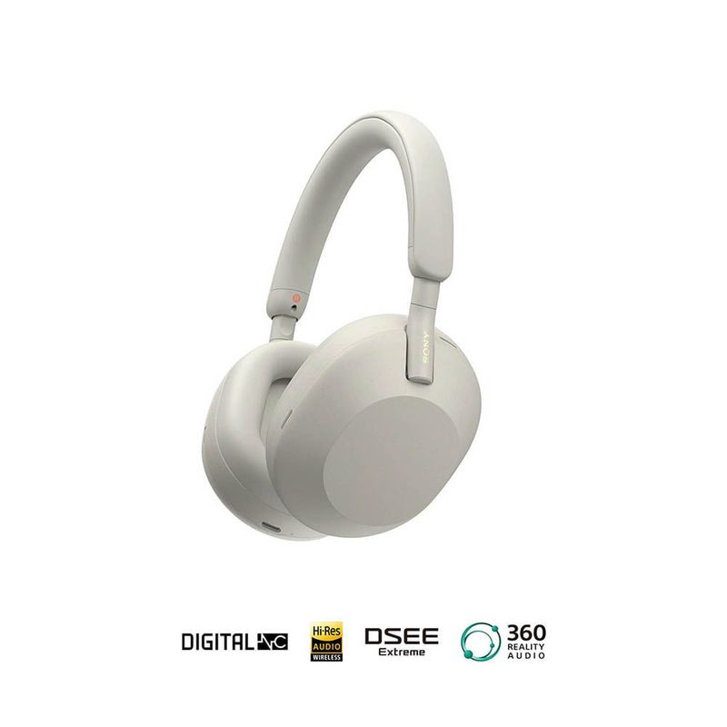 SONY - Sony Audífonos Bluetooth WH-1000XM5 Noise Cancelling Plata