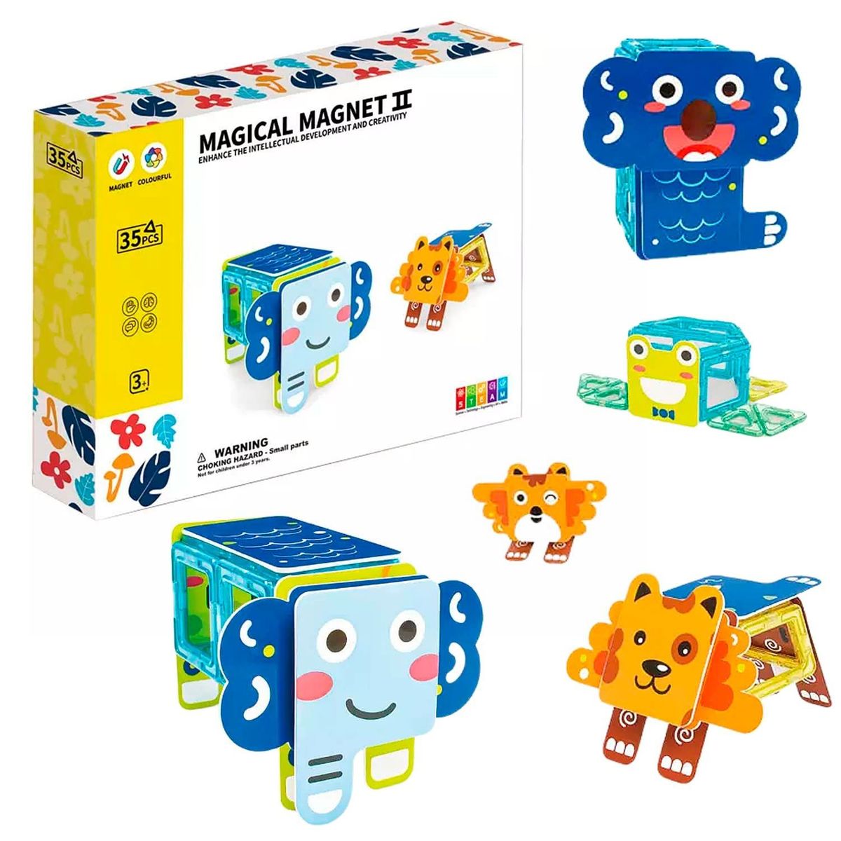 GENERICO - Juguete Educativo Bloques Magnéticos 35 Pcs