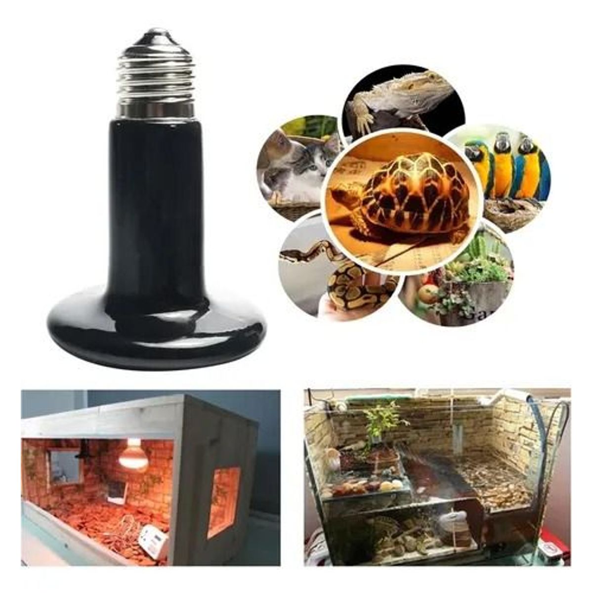 GENERICO - Foco Cerámica Calentador Incubadoras Reptiles