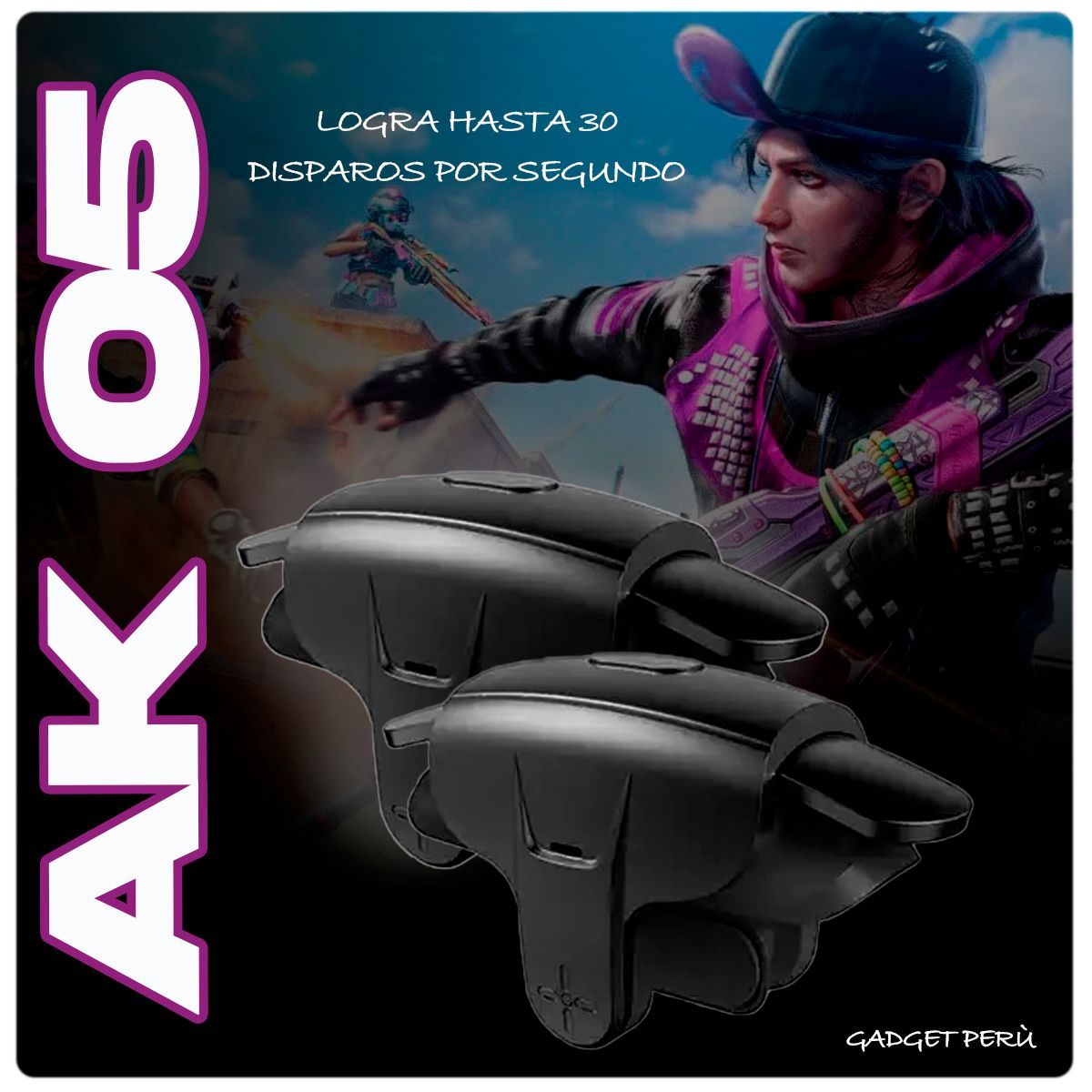 MEMO - Gatillos Para Celular L1 R1 Electromagnéticos y Dedales AK05 Memo