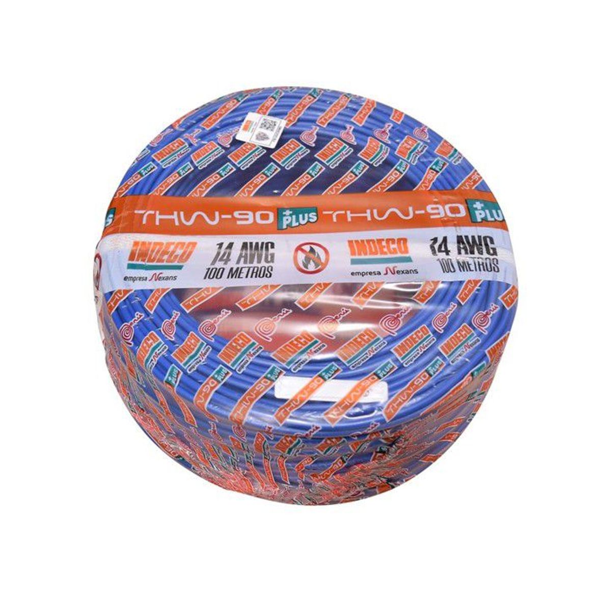 INDECO - CABLE THW-90 PLUS 450/750V 14 AWG INDECO - Azul - 100 Metros