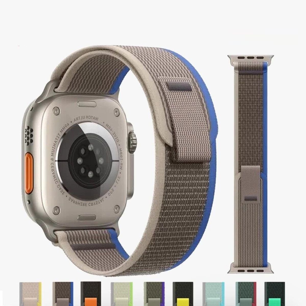 GENERICO - Correa para smartwatch Trail Loop - Gris oscuro-Azul