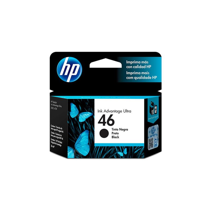 HP - Cartucho Tinta Hp 46 Negro Deskjet Ink 2020 2520 Original