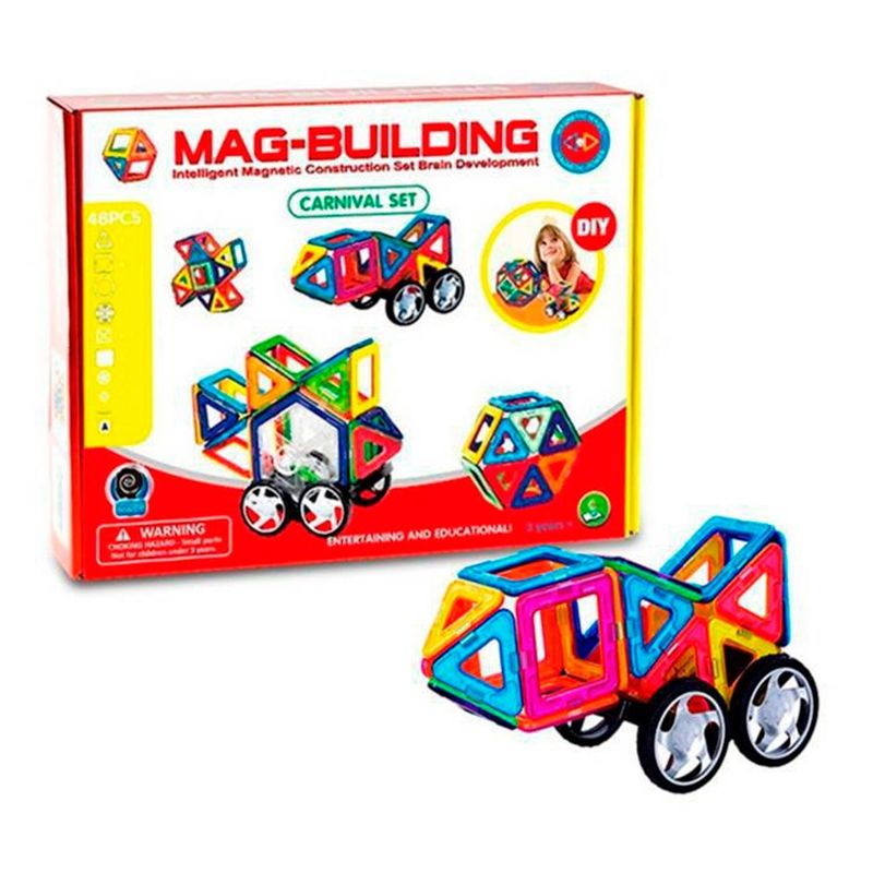 GENERICO - Bloques de Construcción Magnéticos de 48 pcs