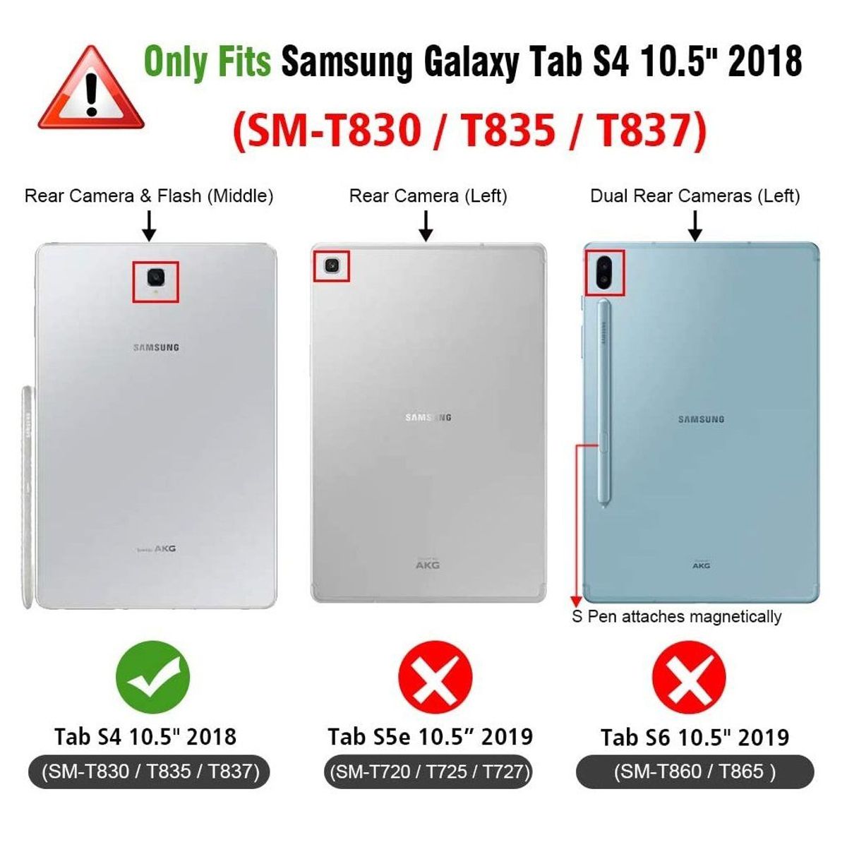 GENERICO - Funda Giratoria 360° y Lapiz Optico para Samsung Tab S4 10.5 SM-T830