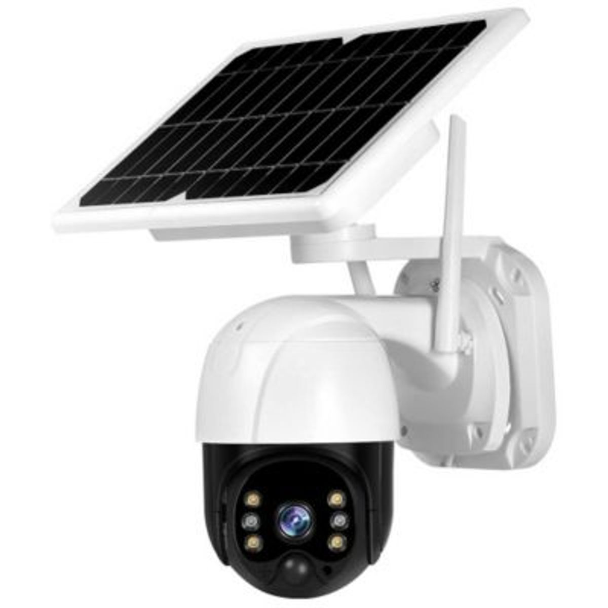 PUREPOWER - Cámara de seguridad solar con visión nocturna y sensor de movimiento