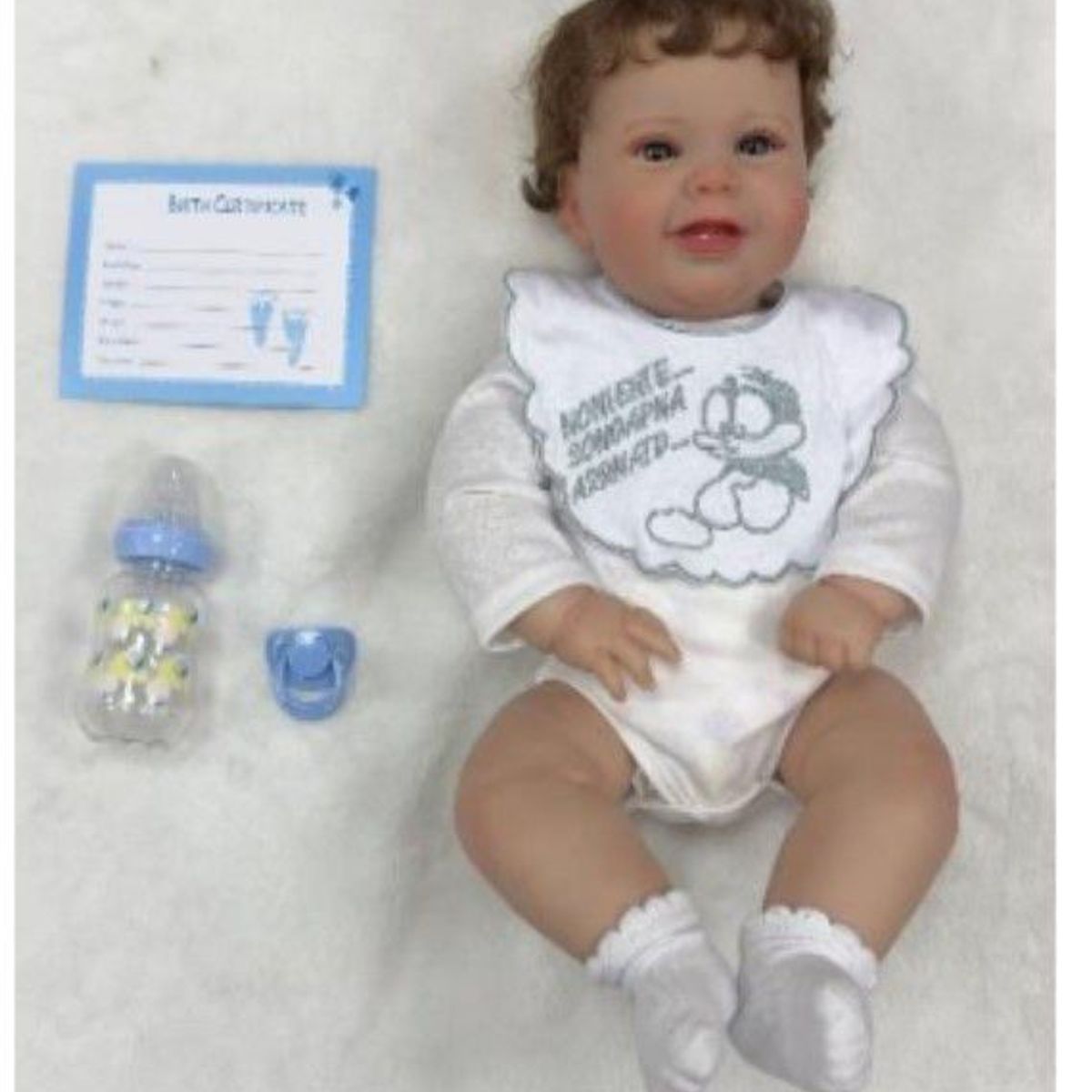 GENERICO - Bebe Real Muñeco Realista Rodrigo  de 60cm