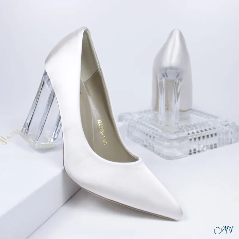 MARGLO SHOES - ZAPATOS DE VESTIR MUJER SATIN BLANCO M10