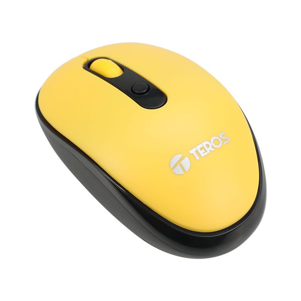 TEROS - Mouse inalambrico Teros TE5075Y NEGROAMARILLO 1600dpi USB