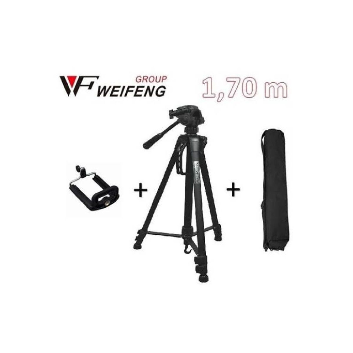 WEIFENG - Tripode Weifeng 170 Adaptador Para Celular Funda