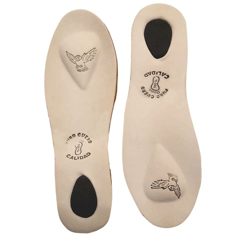 GENERICO - Plantilla espolón calcáneo acolchado cuero antitranspirante.