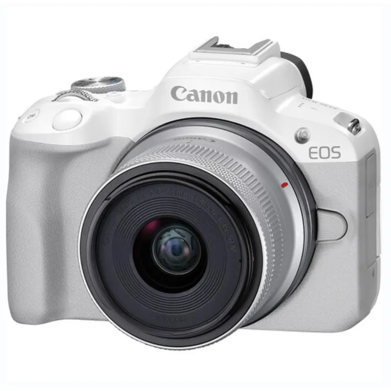 CANON - Canon EOS R50  RF-S 18-45 mm F45-63 IS STM Blanco