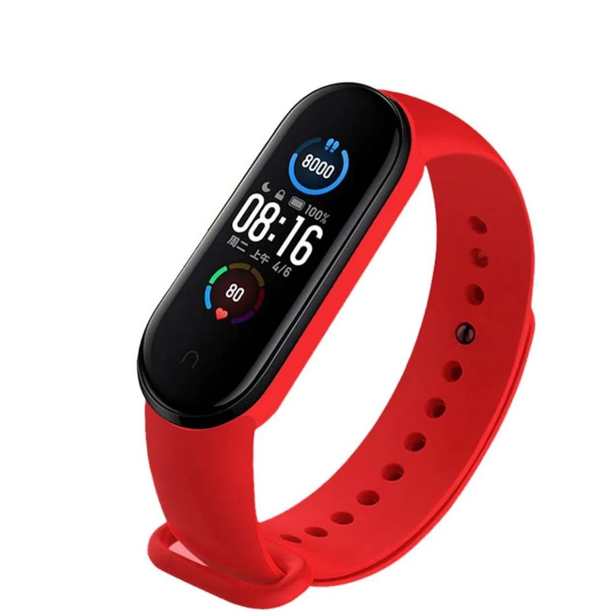 GENERICO - Correa Para Xiaomi Mi Band 6- rojo