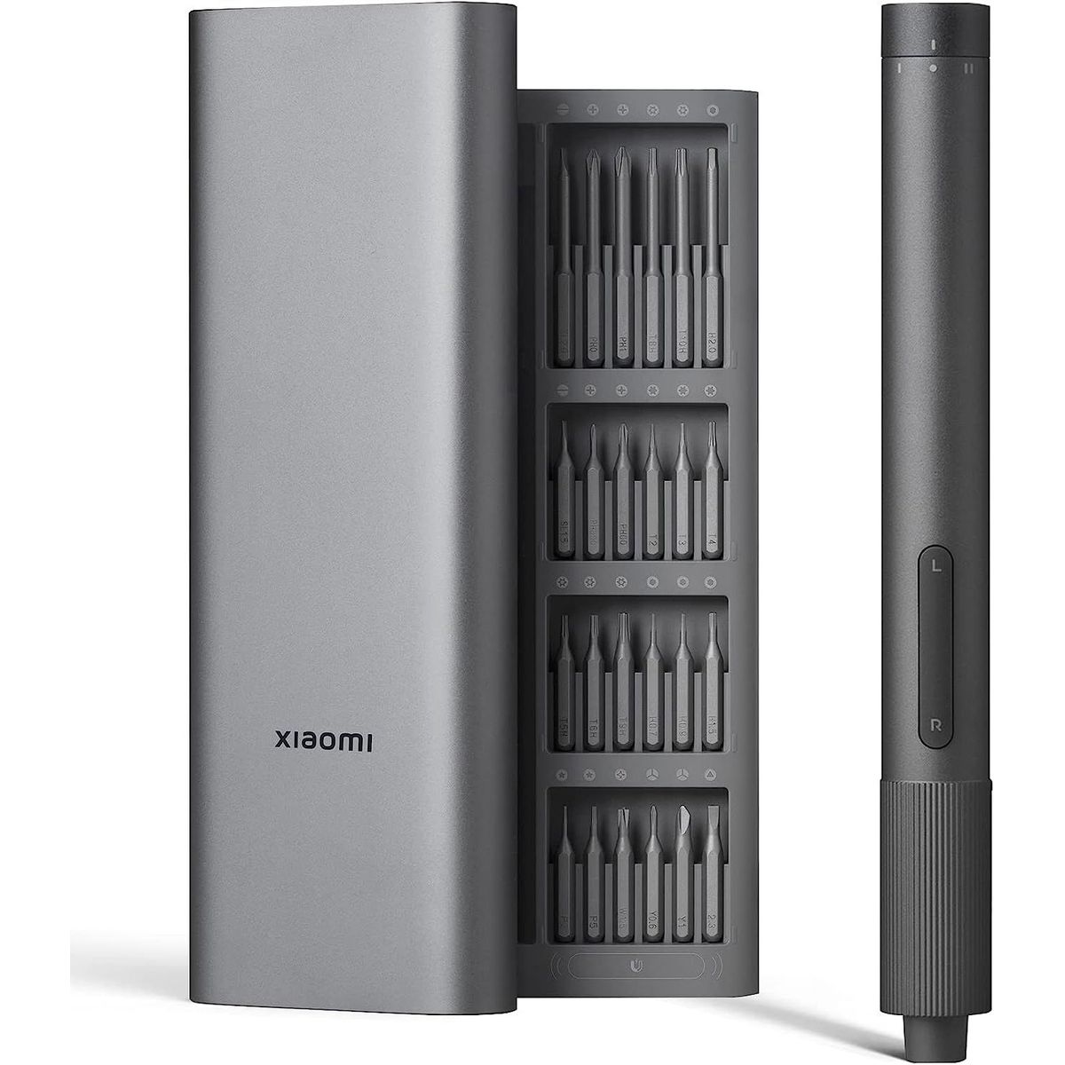 XIAOMI - Destornillador Xiaomi Eléctrico 24 en 1, Estuche Magnetico Case Alumi.