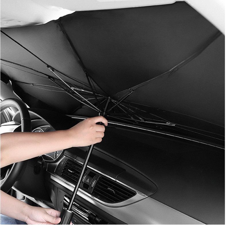 GENERICO - Tapasol Plegable Auto tipo Sombrilla para Parabrisas
