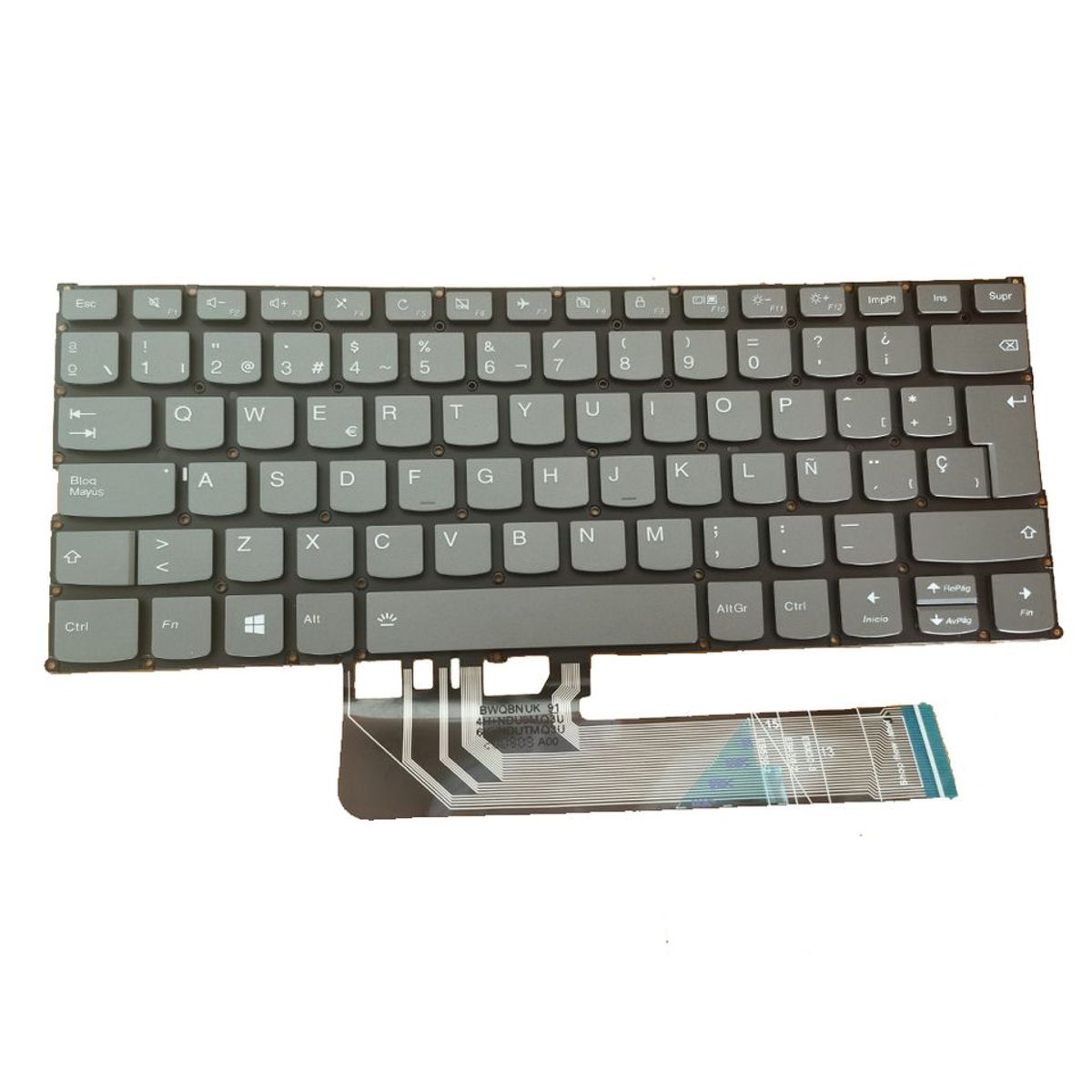 GENERICO - Teclado  para Laptop  Lenovo  IDEAPAD  C340-14API, C340-14IML Retroiluminado