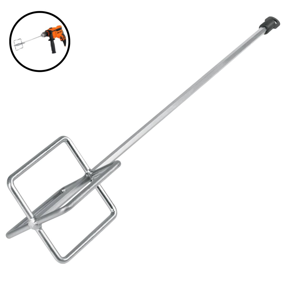 TRUPER - Revolvedor de mortero, pegamento porcelanato 120 mm diámetro, Truper