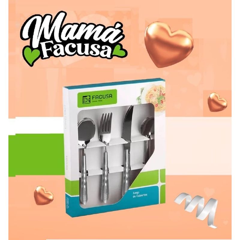 FACUSA - Set de Cubiertos 16 Piezas Facusa