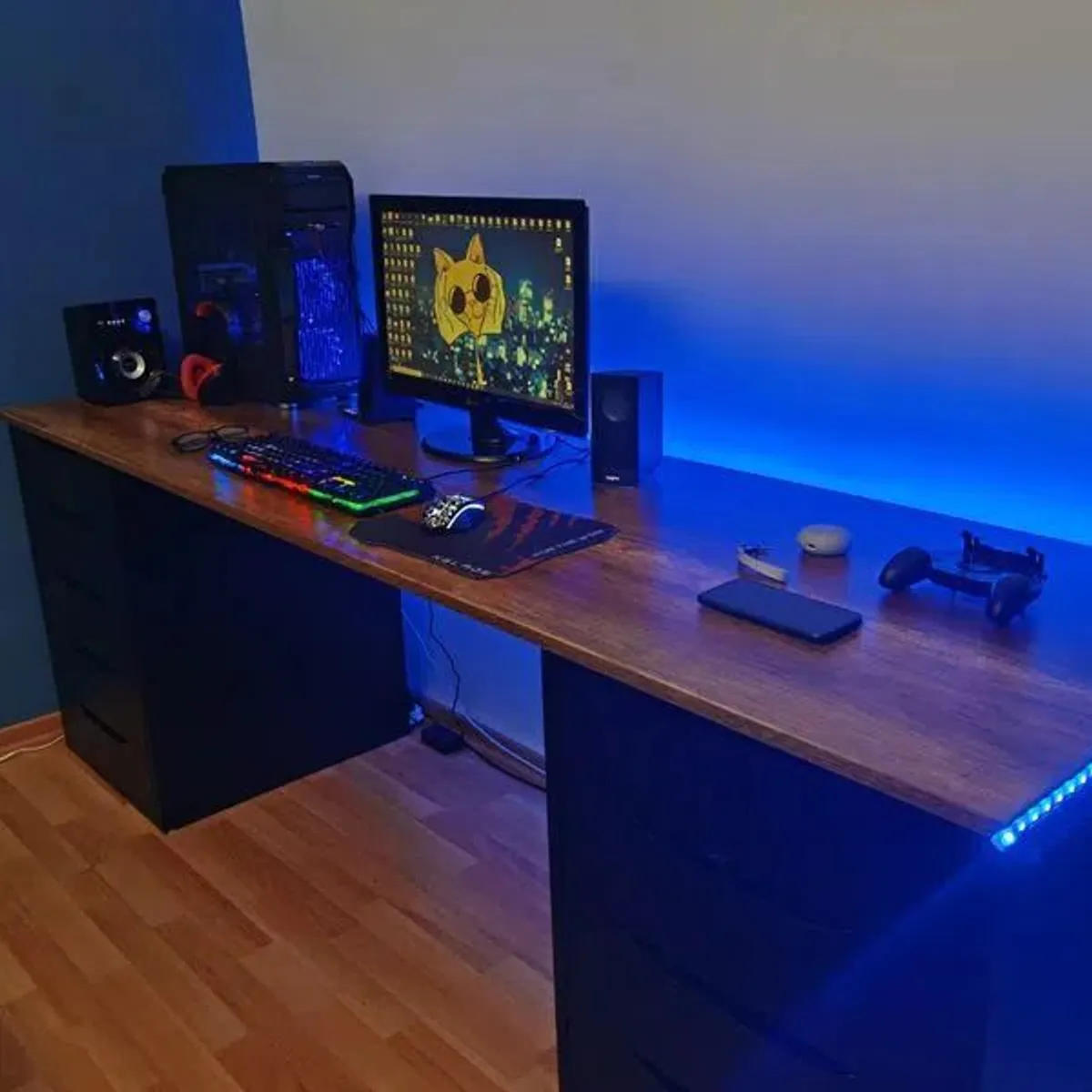 MUEBLES CRISOSTOMO - Escritorio Gamer Moderno 180cm