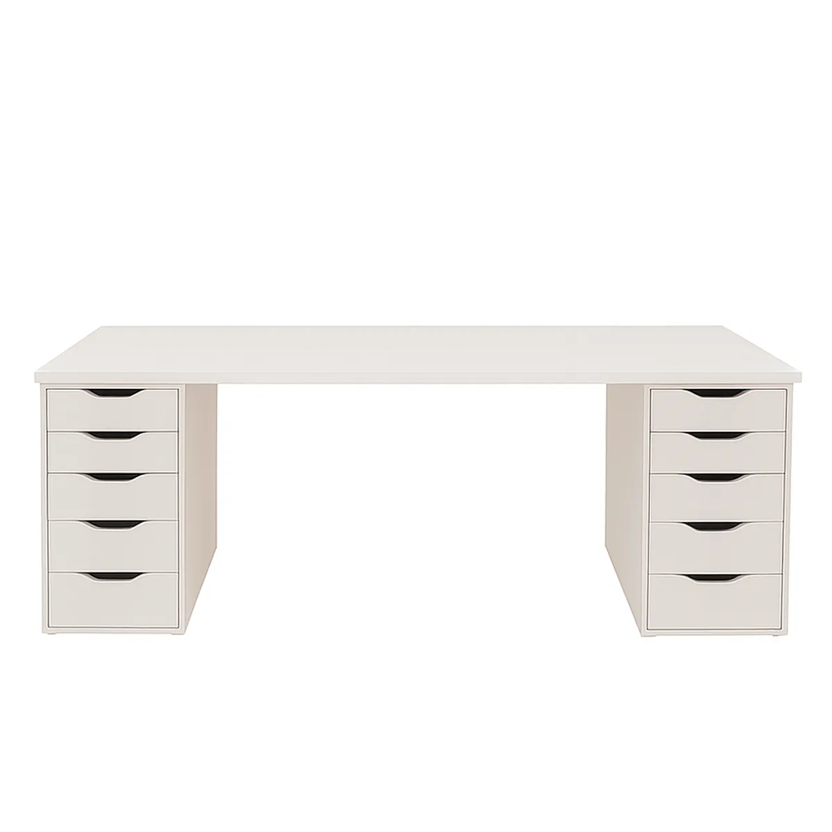 MUEBLES CRISOSTOMO - Escritorio Gamer de Melamina Blanco 180cm