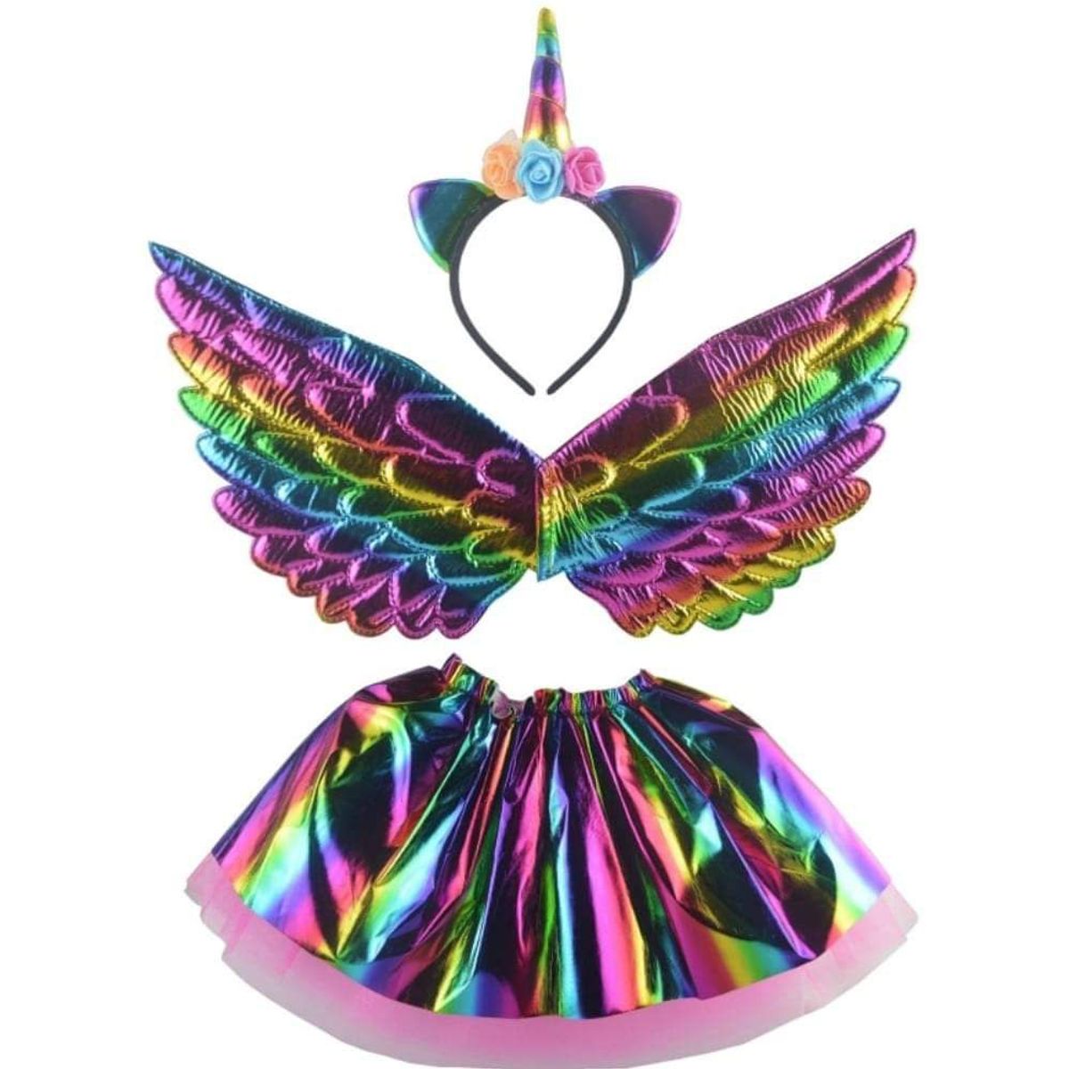 GENERICO - Disfraz unicornio con Alas de Angel