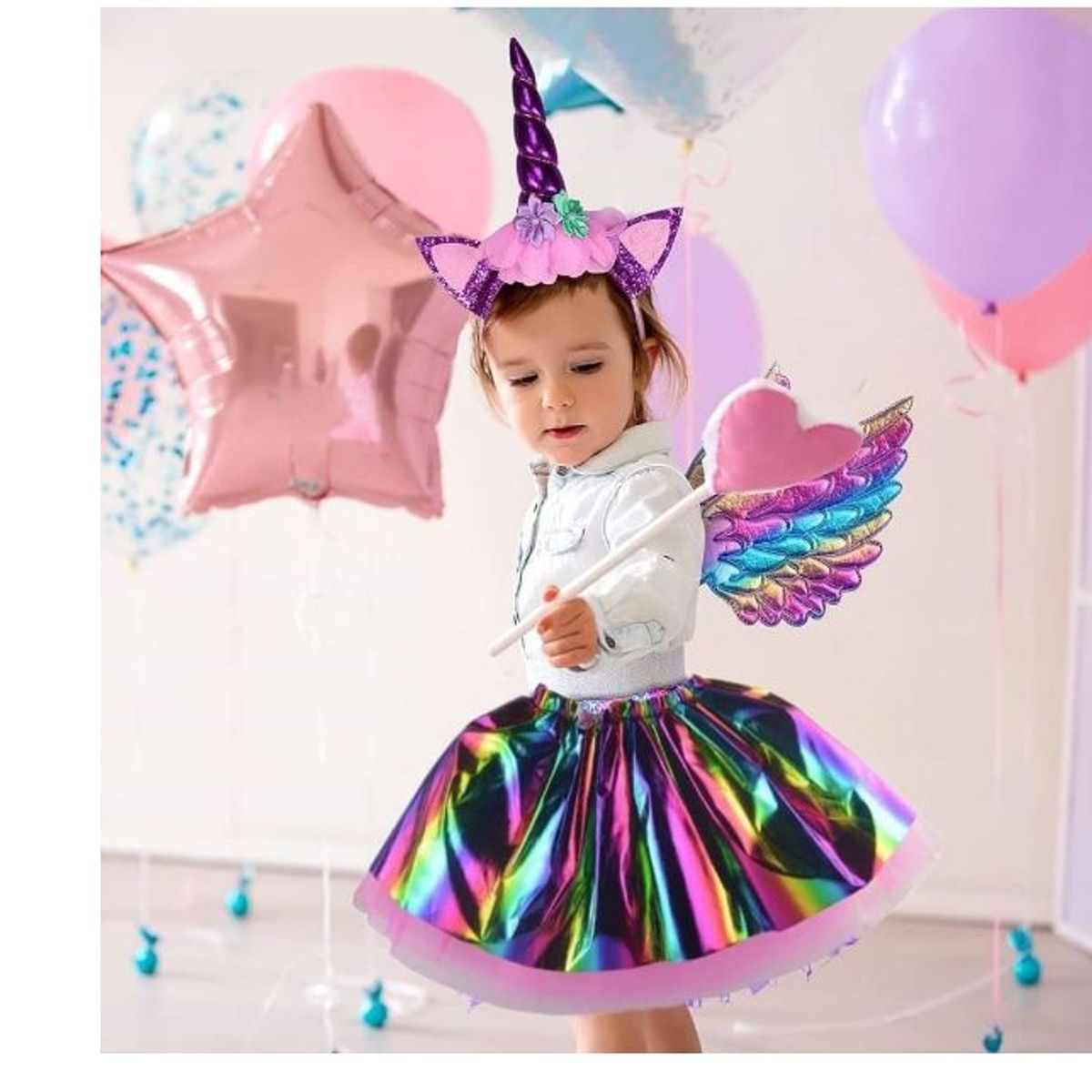 GENERICO - Disfraz unicornio con Alas de Angel