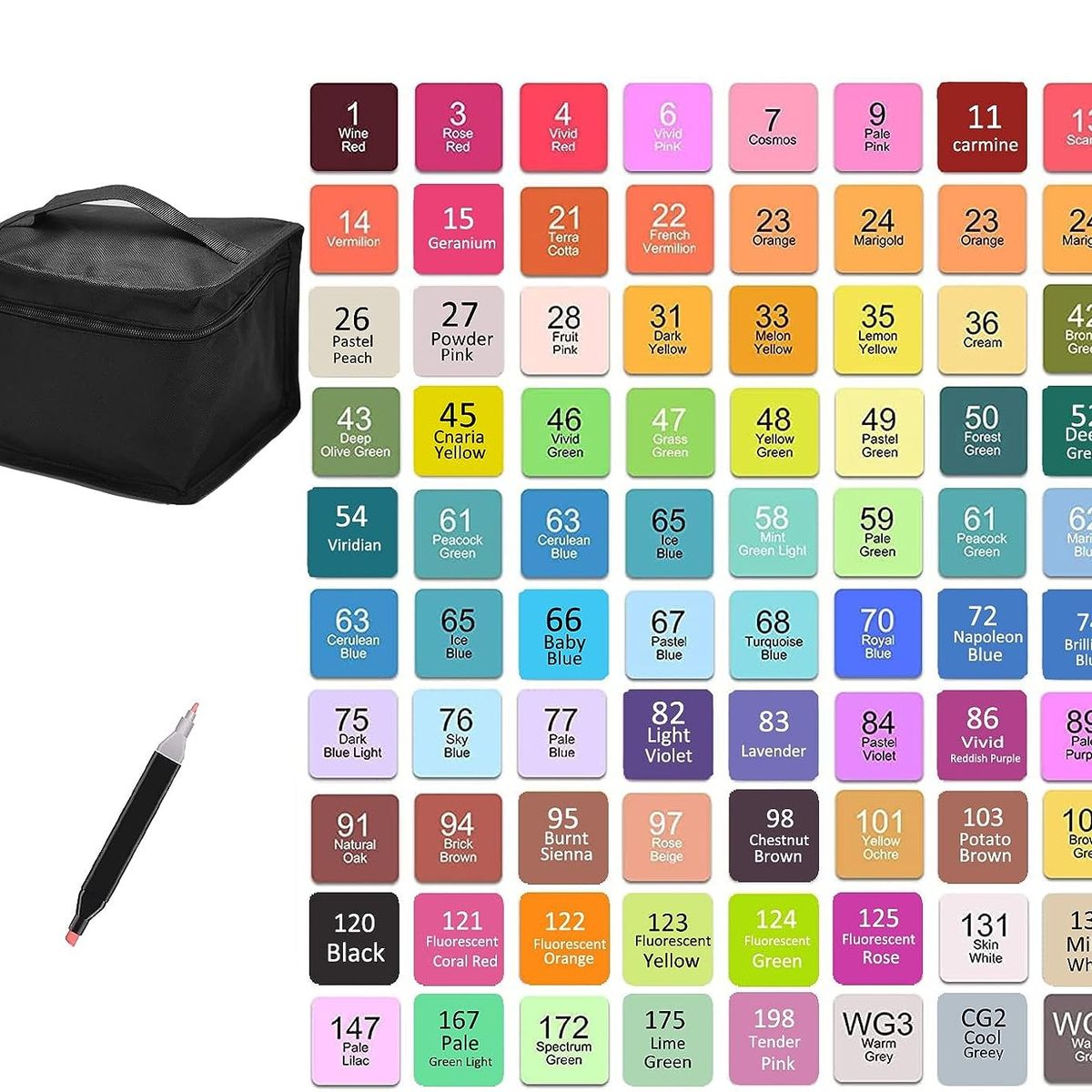 GENERICO - Plumones Artísticos 80 Unid Doble Punta Lettering Mandalas