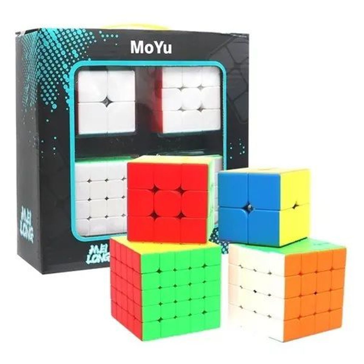 GENERICO - Set De Cubos Mágicos Moyu de 4 piezas