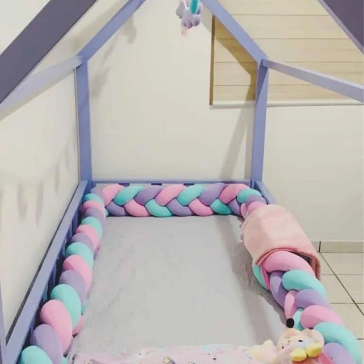 GENERICO - Protector de cuna trenzado 6 metros