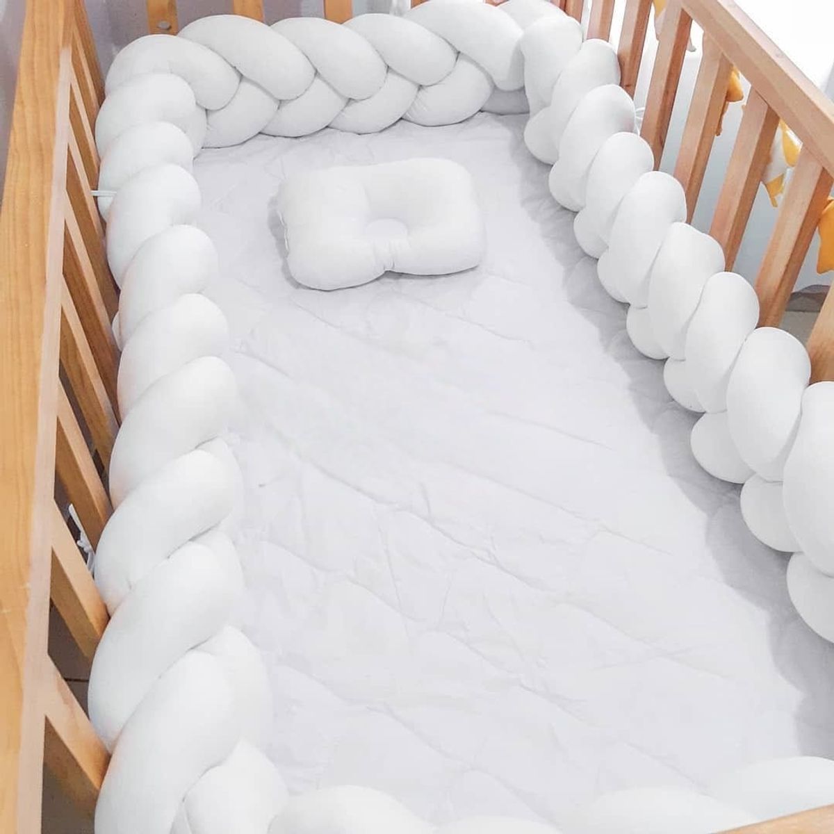 GENERICO - Protector de cuna trenzado 3 metros