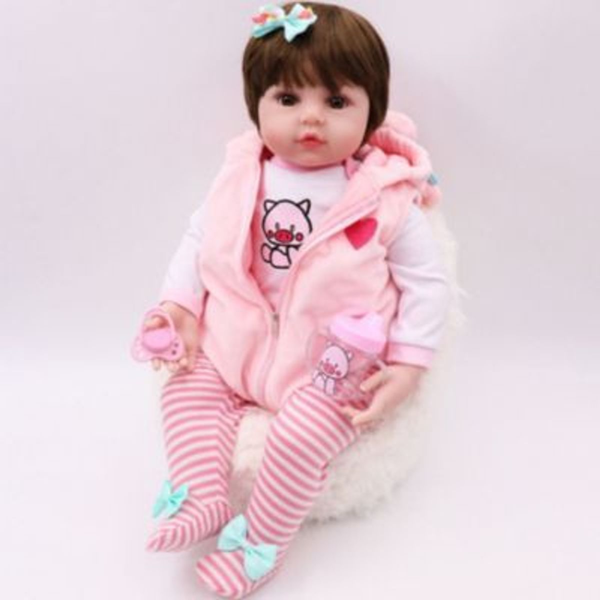 PUREPOWER - Cuerpo completo silicona conjunto Reborn simulación bebé