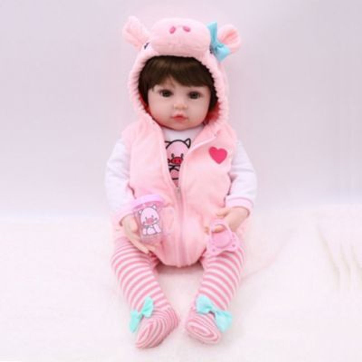 PUREPOWER - Cuerpo completo silicona conjunto Reborn simulación bebé