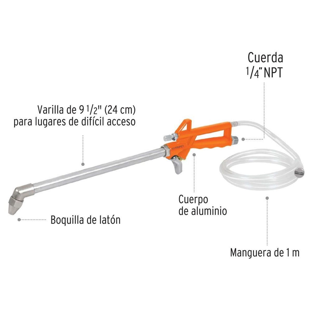 TRUPER - Pistola para Limpieza de maquinas 19237 TRUPER
