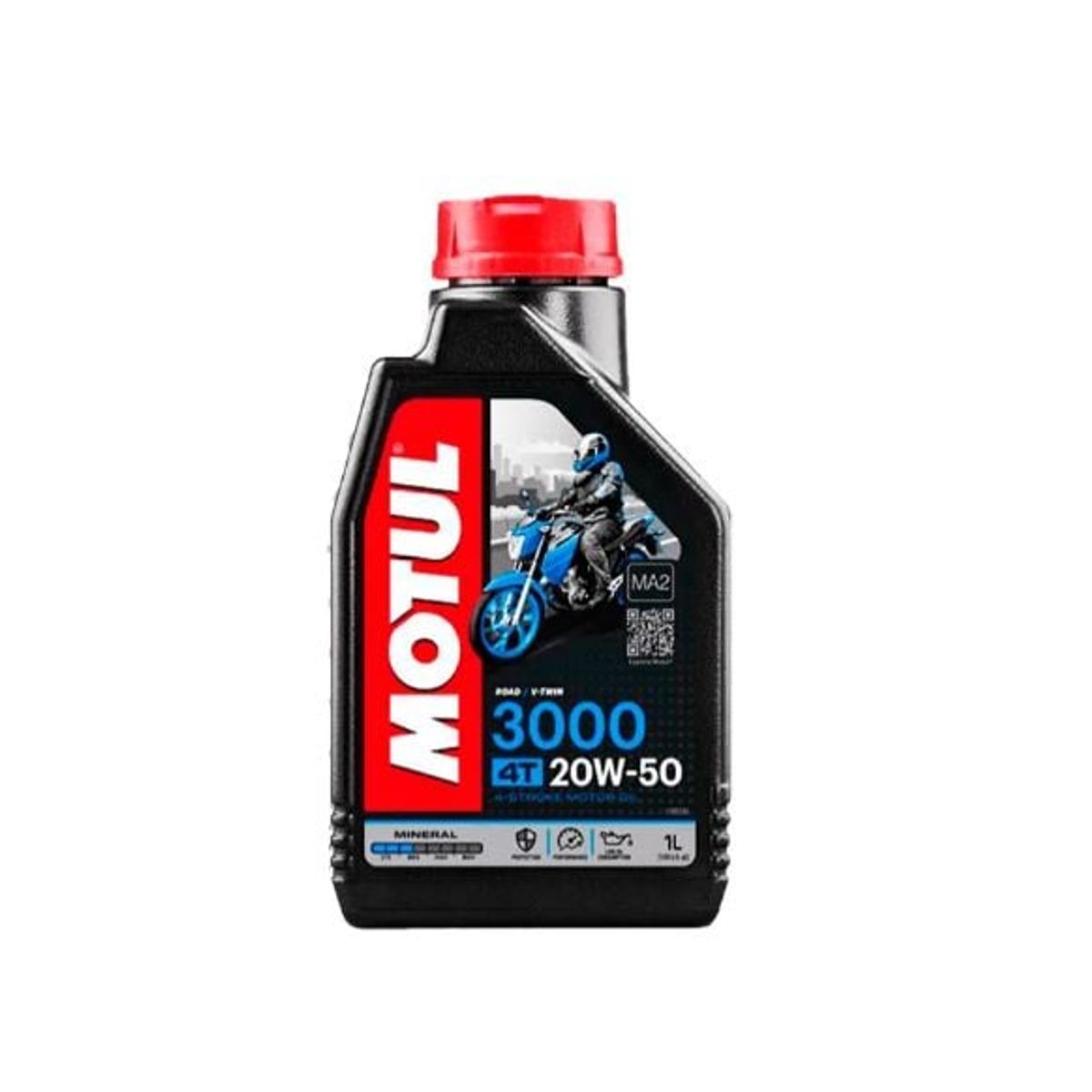 K&N - ACEITE PARA MOTO 4T MOTUL 3000 SAE 20W50 MINERAL