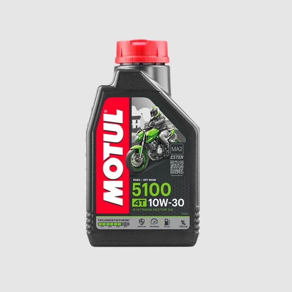 K&N - ACEITE PARA MOTO 4T MOTUL 5100 SAE 10W30 SEMISINTETICO