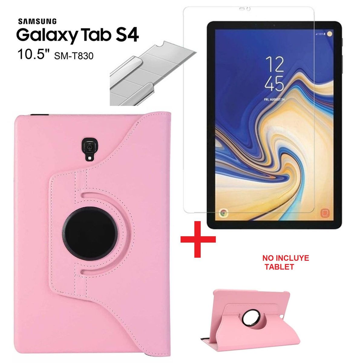 GENERICO - Case Funda + Mica de Vidrio Templado para Samsung Tab S4 10.5 SM-T830