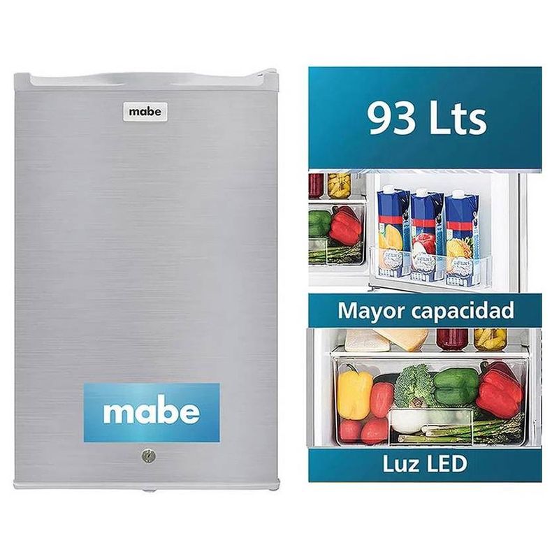 MABE - Frigobar Mabe 93 Lts Plomo RMF04PRX0