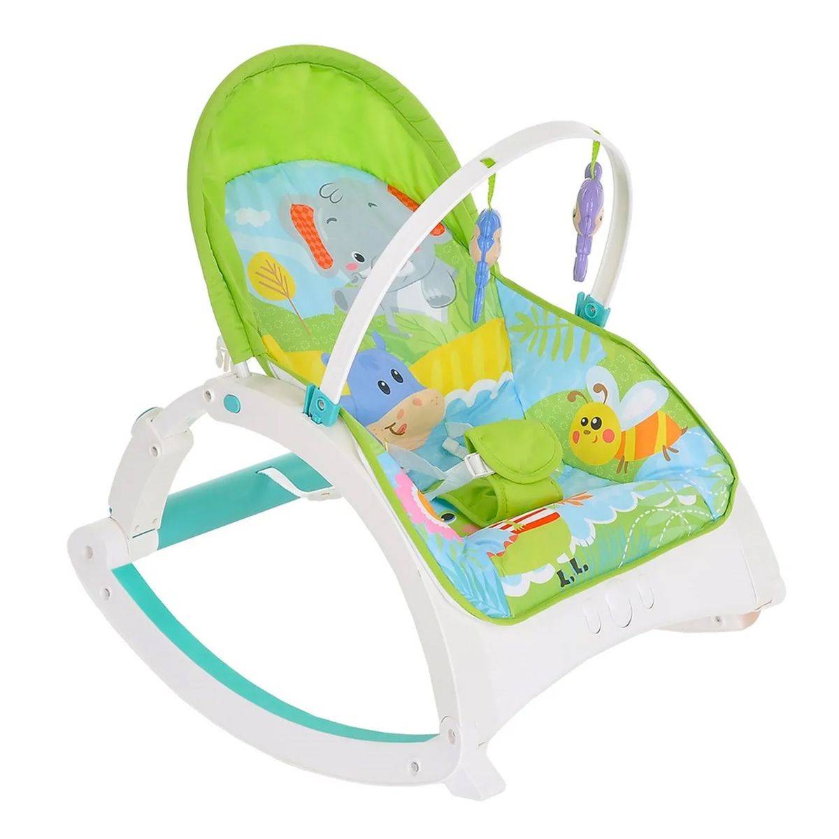 GENERICO - Silla Mecedora 3 en 1 Musical para Bebes Green