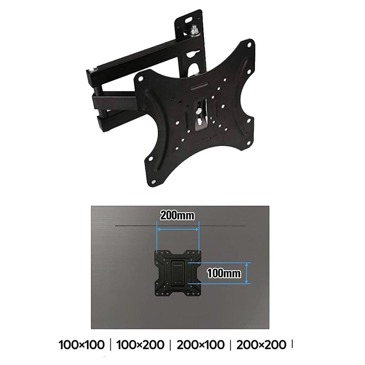 GENERICO - Rack para TV Soporte Móvil Plegable para LCD LED SMART 14-42