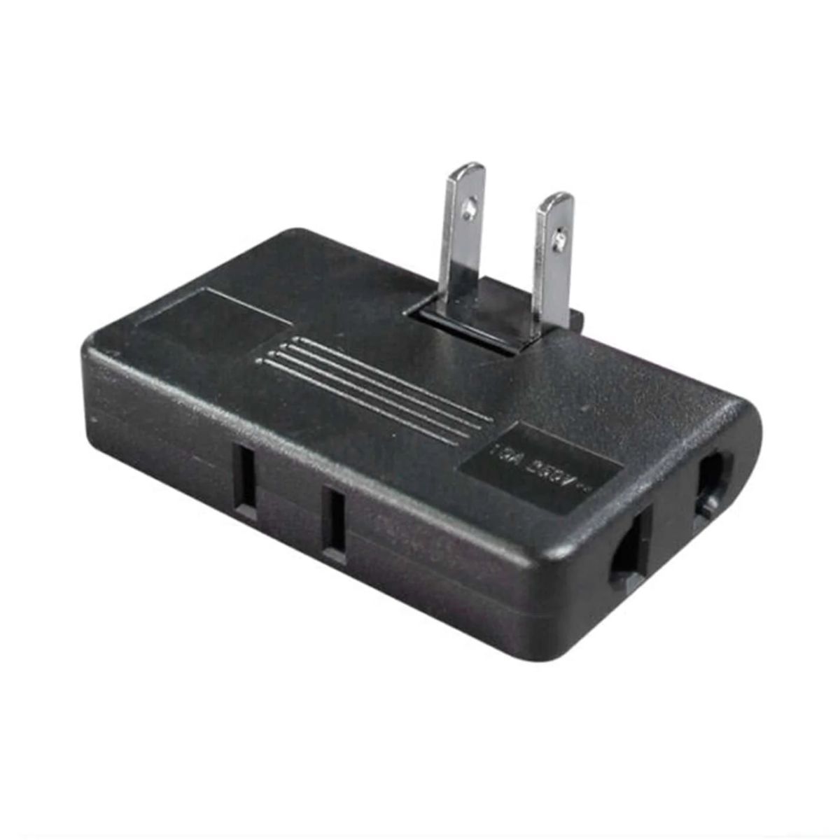 OPALUX - Adaptador Enchufe Triple Giratorio XD-608-FBK OPALUX