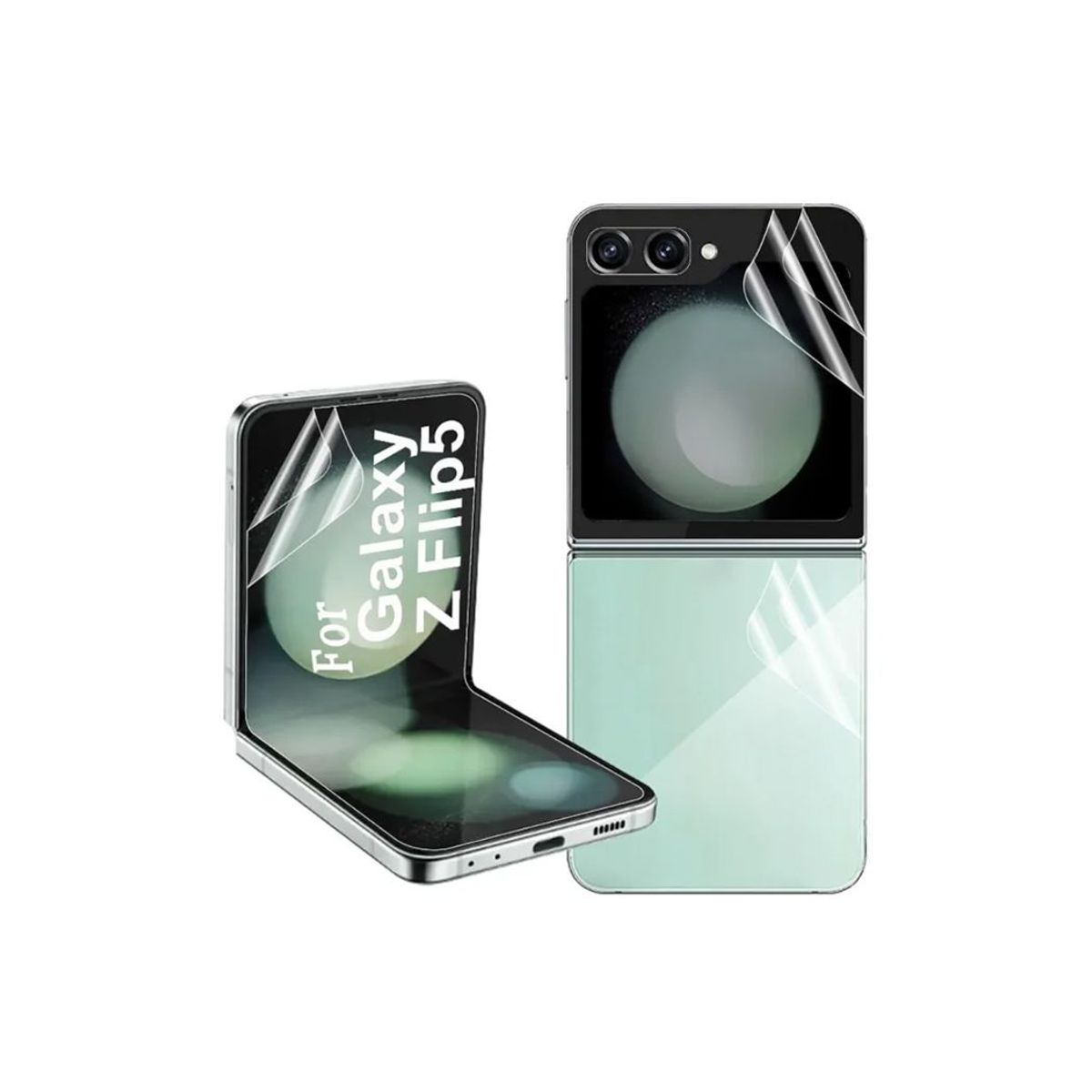 LENSUN - Mica Hidrogel para Samsung Z Flip 5 Ambos Lados Transparente