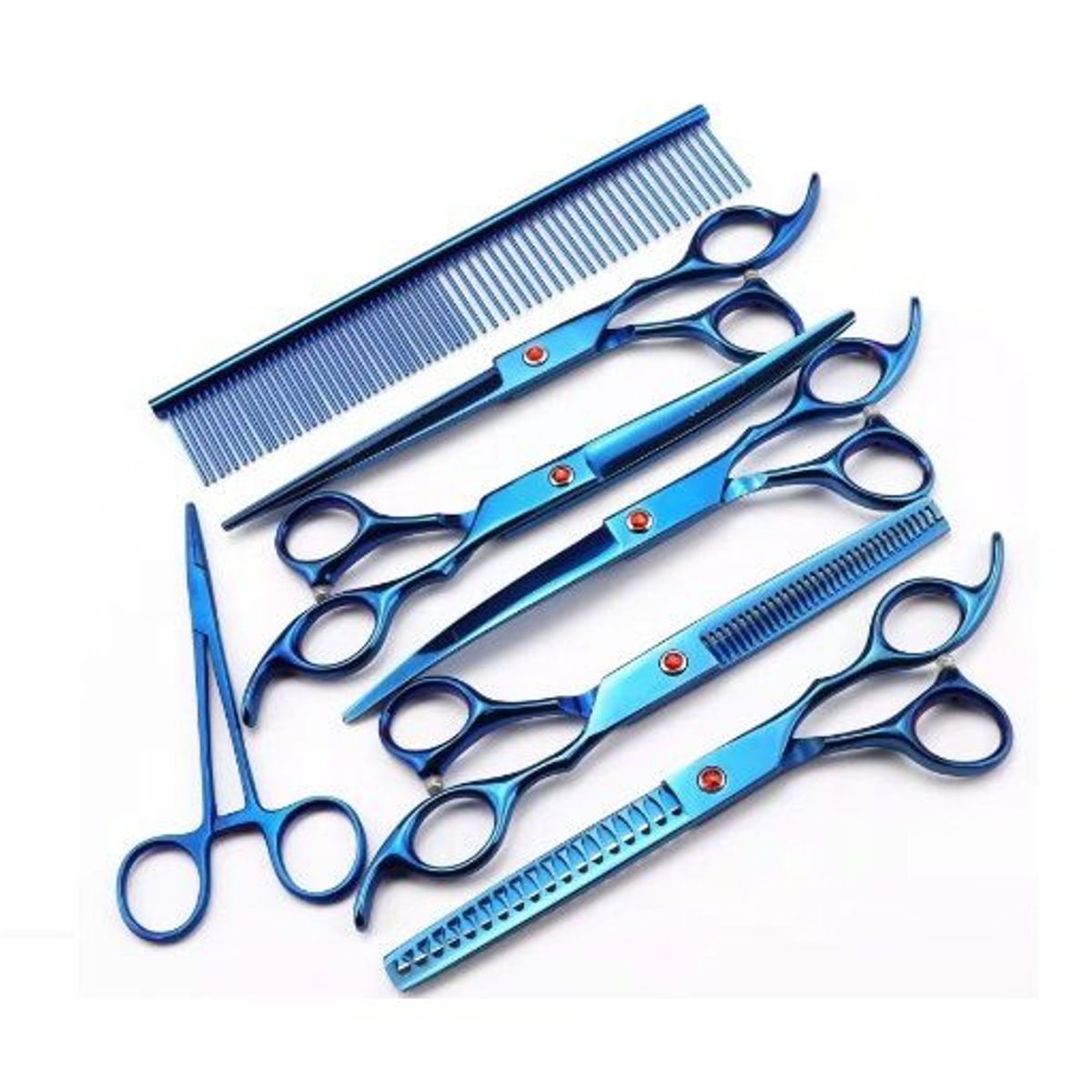 GENERICO - Tijeras para cortar pelo de mascota  Purple Dragon