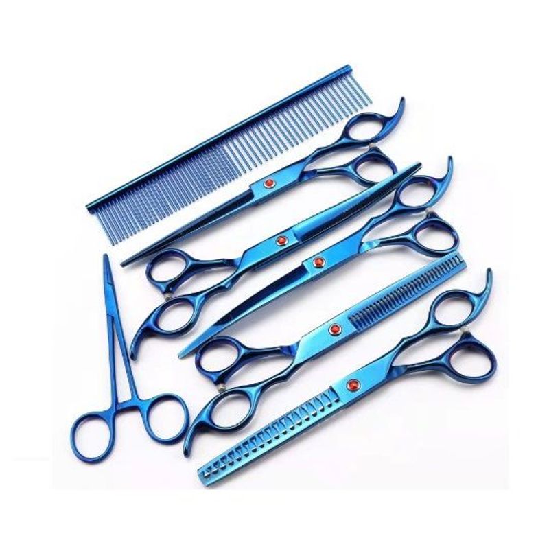 GENERICO - Tijeras para cortar pelo de mascota  Purple Dragon